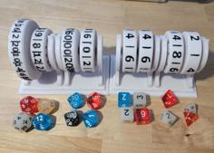 Rotating D&D Dice 3D Printer Model