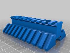 Triple Picatinny Rail 3D Printer Model