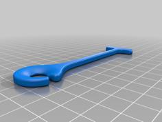 Shooting Jacket Button Spoon (Button Buddy) 3D Printer Model