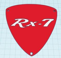 RX7 Keychain Or Scale Up For Wall Art 3D Printer Model