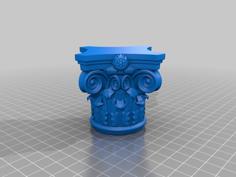 Corinthian Capital 3d Printing Made 3D Printer Model