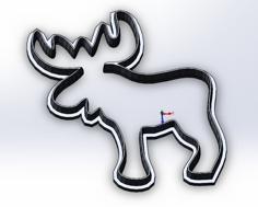 Moose Cookie Cutter 3D Printer Model