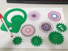 Spirograph (Ethan Makes Remix) 3D Printer Model