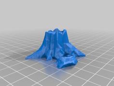 Tree Stump On 60mm Base 3D Printer Model