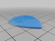 Ghost Guitar Pick 3D Printer Model