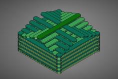 Estructura Con Palitos De Helado. 3D Printer Model