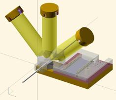 Filament Width Sensor With 3 LEDs, TSL1401CL, And Arduino Pro Micro 3D Printer Model