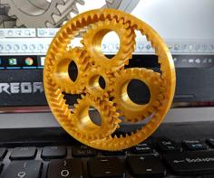 Reuleaux Triangle Bearing Gears 3D Printer Model