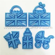 United Kingdom Royal Family Babysuit Union Jack Iconic British Flag Cookie Cutter 3D Printer Model