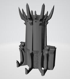 Dark Elf Castle Walls For Warhammer 3D Printer Model