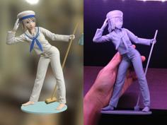 Sailor Girl 3D Printable Figure 3D Printer Model