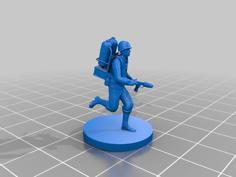 GI Flamethrower Trooper WWII 3D Printer Model