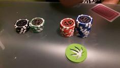 Dealer Poker Chip 3D Printer Model