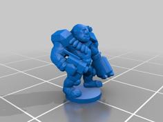 6mm Ogryn Leader 3D Printer Model