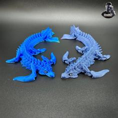 Sea Dragon – Articulated – Print In Place – Flexi – No Support 3D Printer Model