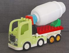 Concrete Mixing Transport Truck (Duplo Compatible) 3D Printer Model