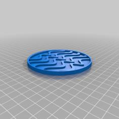 Coaster Waves – Resin Mold 3D Printer Model