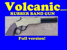 Volcanic Pistol Rubber Band Gun (remix) 3D Printer Model