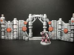 Z.O.D. Sci-Fantasy Walls (28mm/Heroic Scale) 3D Printer Model