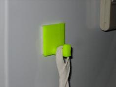 Square Base Wall Hook 3D Printer Model