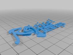 Rejoice Always Keychain Tag 3D Printer Model