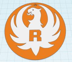 Ruger Keychain Or Scale Up For Wall Art 3D Printer Model