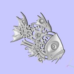 Steampunk Fish 3D Printer Model