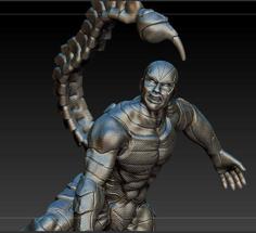 Scorpion – Spider-man Villain – Split And Keyed 3D Printer Model