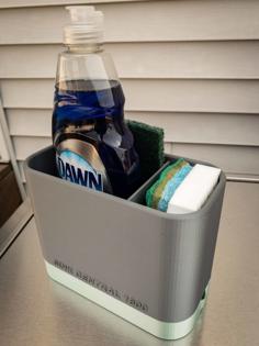 Sink Caddy With Self Drain And Adjustable Divider 3D Printer Model