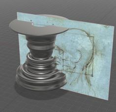 Head Profile Candle Holder 3D Printer Model