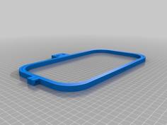 Embroidery Hoop, Square, Parametric (e.g. For Lettering) 3D Printer Model