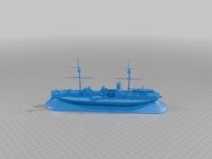 HMS INFLEXIBLE Biritish Ironclad 3D Printer Model