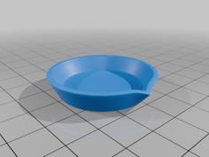 Saucer For Paint 3D Printer Model