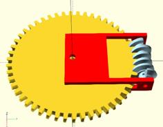 Globoid Worm And Gear Combi 2.0 OpenSCAD 3D Printer Model