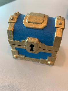 Gold Chest Clash Royale 3D Printer Model