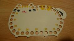 Pusheen Cross Stitch Thread Organizer 3D Printer Model