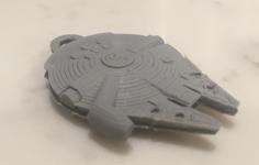 Millennium Falcon Keychain 3D Printer Model