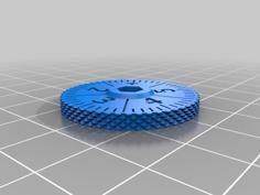 Thumbwheel M3 With Scale 0.01 Mm With Grip 3D Printer Model