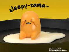 Sleepy-tama – Gudetama ぐでたま 3D Printer Model