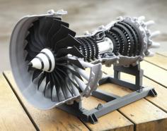 Jet Engine Stand – Structural Design 3D Printer Model