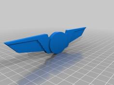 Customizable Flight Badge 3D Printer Model