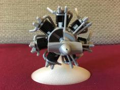 Radial Engine Printable 3D Printer Model