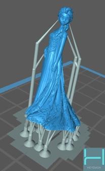 Elsa In 32mm Scale 3D Printer Model