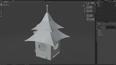 Pagoda Birdhouse 3D Printer Model