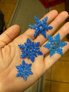 Snowflake, Schneeflocke. Star, Stern. 3D Printer Model