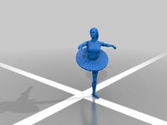 Ballet Dancing Girl 3D Printer Model