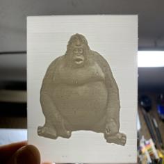 Le Monke Lithophane 3D Printer Model