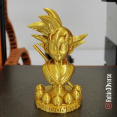 Goku Kid Support Free Remix 3D Printer Model