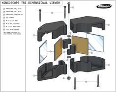 Stereoscopic Viewer 3D Printer Model