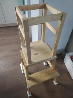 DIY Kids Kitchen Stepstool Feet 3D Printer Model